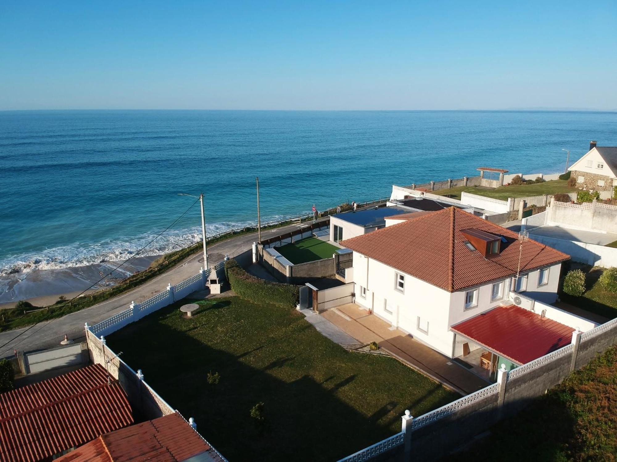 Ag Casa Vilamar En Primera Linea De Playa Razo Razo da Costa Bagian luar foto